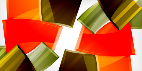 Vector abstract color geometric shapes. Illustration For Wallpaper, Banner, Background, Card, Book Illustration, landing page