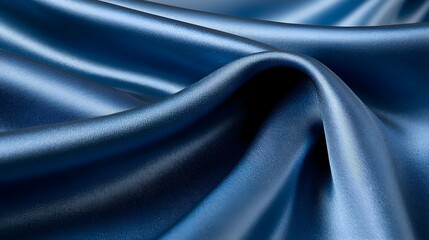 Fototapeta premium Smooth and Luxurious Satin Fabric Texture with a Rich Royal Blue Color Tone This Elegant and Refined Fabric Background is Perfect for Premium Designs Luxury Branding or Sophisticated Backdrops