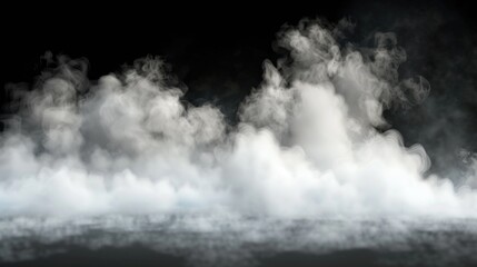 Obraz premium Black and white photo of smoke rising from a fire hydrant