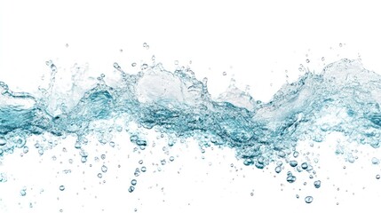 Water Splash, Abstract Blue Water