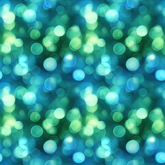 seamless pattern abstract defocused green and blue bokeh background