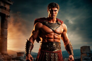 portrait of a greek hero 