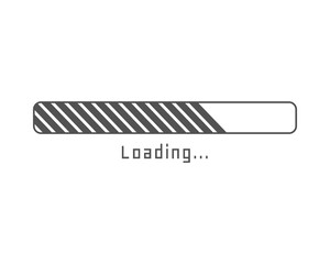 Collection Loading bar status icon. Vector illustration. Set of vector loaded icons. Download progress. Donload or Upload.