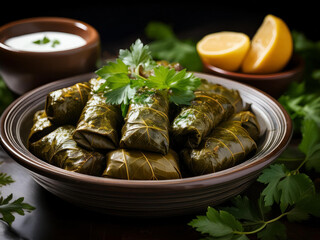 Dolma on a plate