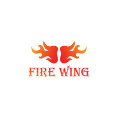 Fire Wing Vintages Logo Vector