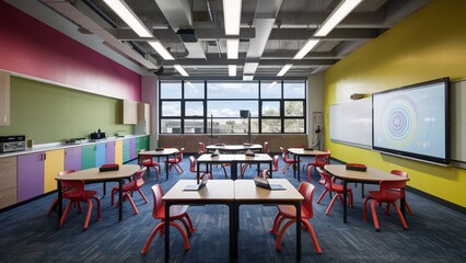 Modern School Classroom