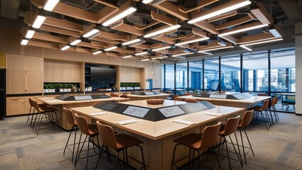 Modern School Classroom
