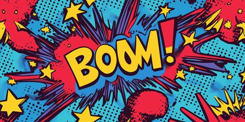 Obraz premium Comic Book Bang Pop Art