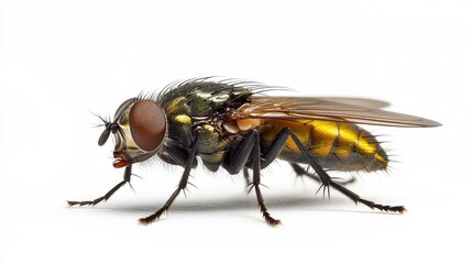 Fototapeta premium fly on white background