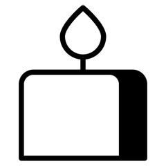 Obraz premium candle icon