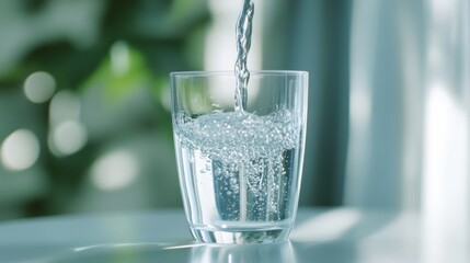 Glass of Water Pouring