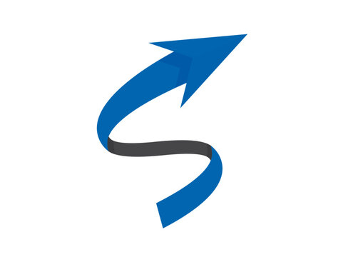 logo de fl&egrave;che en forme de lette S