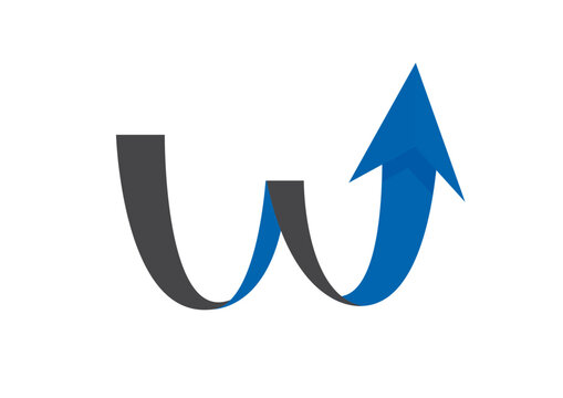 logo de fl&egrave;che en forme de lette W