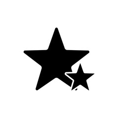 double star icon, modern vector isolated on white background.