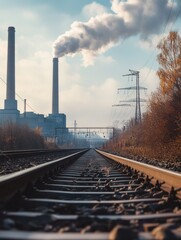 Fototapeta premium Rural Industrial Scene