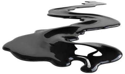Abstract liquid flowing in a serpentine pattern