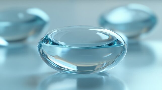 A close-up shot of a glass ball sitting on a table, possibly used as decoration or part of a special occasion