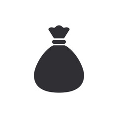 Money bag with coins. Money bag icon. Income growth. Business and finance. Cash icon. Money icon. Cash back. Investment. Cartoon money bag. Bag of coins. Financial savings. Payment. Game. Treasures  