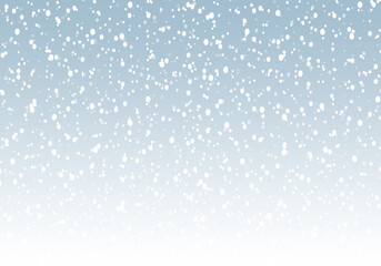 Fototapeta premium Seamless Christmas light blue and white background with snowflakes and polka dots, vector illustration background