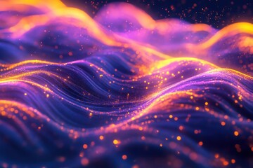 Obraz premium Lively radiant ocean background