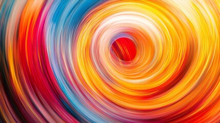 Obraz premium Mesmerizing Vortex of Vibrant Colors: A Captivating Abstract Masterpiece