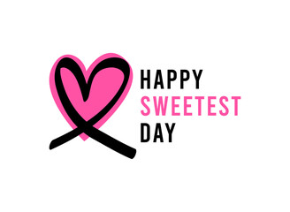 Happy Sweetest Day. Flat design vector.