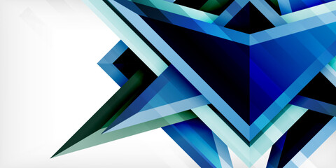 Abstract background color triangles and arrows composition. Vector Illustration For Wallpaper, Banner, Background, Card, Book Illustration, landing page