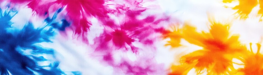 Fototapeta premium Vibrant Tie-Dye Background with Dreamy Colors