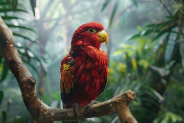 Obraz premium red and yellow macaw