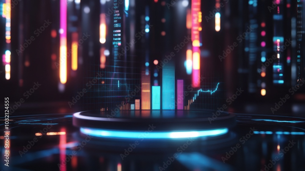 Poster digital platform with data visualization