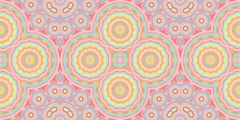 Abstract Kaleidoscope Geometry Psychedelic Art Pattern Background Wallpaper