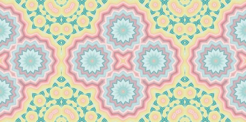 Abstract Kaleidoscope Geometry Psychedelic Art Pattern Background Wallpaper