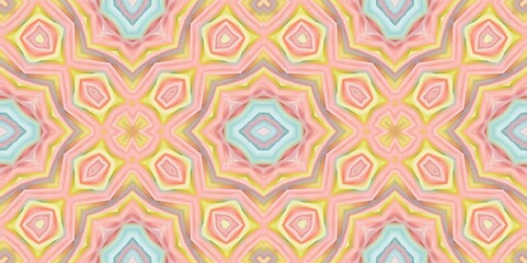 Abstract Kaleidoscope Geometry Psychedelic Art Pattern Background Wallpaper