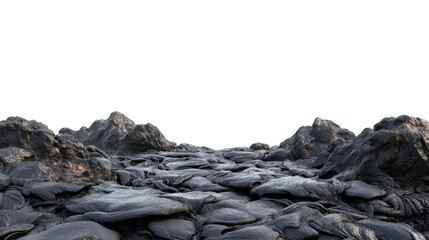 Hardened Lava Landscape with Craggy Rock Formations Perfect for animation backgrounds