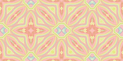 Abstract Kaleidoscope Geometry Psychedelic Art Pattern Background Wallpaper