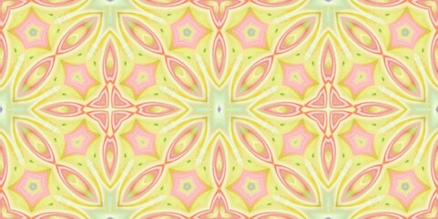 Abstract Kaleidoscope Geometry Psychedelic Art Pattern Background Wallpaper