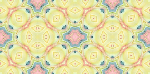 Abstract Kaleidoscope Geometry Psychedelic Art Pattern Background Wallpaper