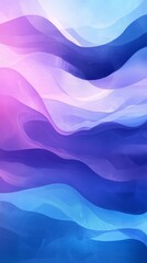 Fototapeta premium Flowing blue and purple waves create a serene and vibrant abstract background, perfect for graphic projects