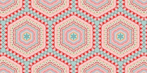 Abstract Kaleidoscope Geometry Psychedelic Art Pattern Background Wallpaper