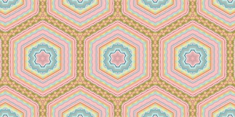 Abstract Kaleidoscope Geometry Psychedelic Art Pattern Background Wallpaper