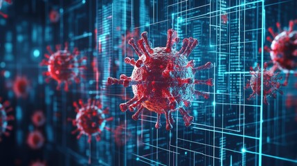 Abstract Concept of Computer Virus and Malware Detection