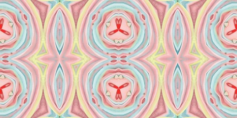 Abstract Kaleidoscope Geometry Psychedelic Art Pattern Background Wallpaper