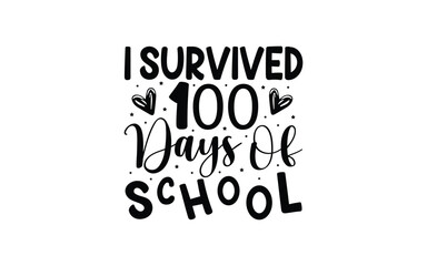 Back to School Typography T-Shirt Design vector graphic template,
100 Days Of School Typography T-Shirt Design vector graphic template,
