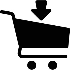 Obraz premium Simple vector icon cart