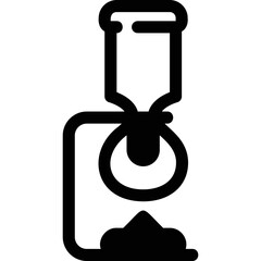 Simple vector icon siphon, coffee