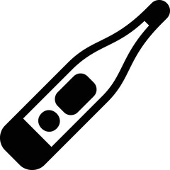 Simple vector icon electric thermometer