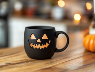 Halloween coffee mug scary fun holiday fall All saints day for Harvest time