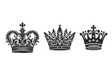 Crown Silhouette Illustration art work Design