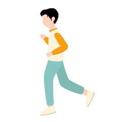 Running Man Illustration