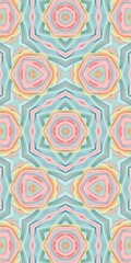 Abstract Kaleidoscope Geometry Psychedelic Art Pattern Background Wallpaper